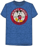 Adult Original Mickey Mouse Fan Tee, Heather Blue