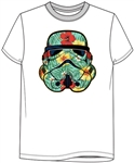 Adult Star Wars Storm Trooper Floral Tee, White