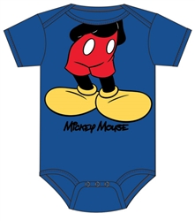 Infant Onesie I am Mickey Headless, Royal