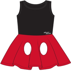 Junior Tank Dress Cosplay Mickey Mouse Pants, Black Red