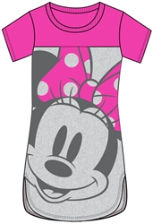 Junior Scoop Neck Tunic Minnie in Yo' Face, Pink Gray