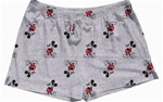 Womens Short Kickback Mickey, Grey Heather