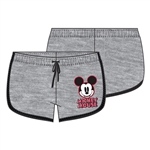 Junior Short Hello Mickey Mouse, Gray Black