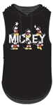 Junior Multiple Mickeys Hooded Tank, Black