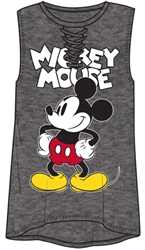 Junior Fashion Hi Lo Mickey Mouse SJ, Charcoal Gray