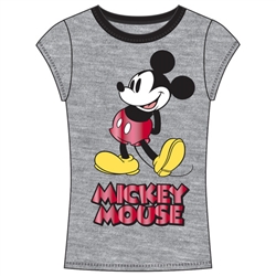 Junior Fashion Top Call Me Mickey, Gray Red