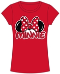 Junior Minnie Family Tee, Red