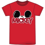 Plus Size Mens T Shirt Mickey Family Tee, Red