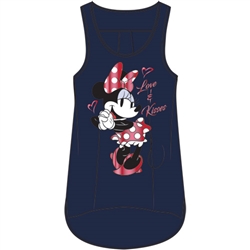 Plus Size Tank Loving Minnie, Navy Blue