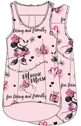 Plus Size Tank Who Is Minnie, Light Pink