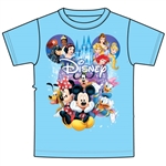 Youth Girls Mickey Minnie Group Spectacular Cast, Aqua Blue