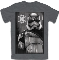 Youth Star Wars Storm Trooper Tee, Charcoal Gray