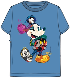 Youth Icon Mickey Tee, Columbia Blue