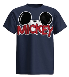 Youth Family Mickey Tee, Navy