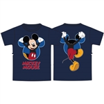 Youth Mickey Mouse Climbing Tee (Front & Back design), Navy