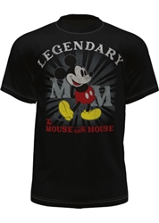 Youth Mickey Standing Legendary Tee, Black