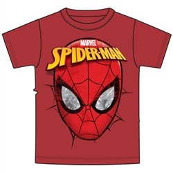 Youth Boys T-Shirt Spidey Eyes, Red