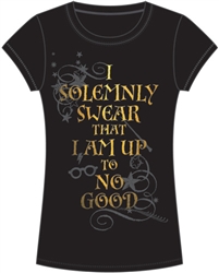 Youth Fashion Top Harry Potter Solemnly Swear, Black