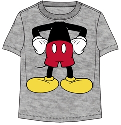 Toddler Headless Mickey Tee, Gray