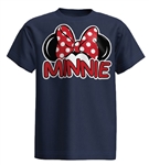 Toddler Family Minnie Tee, Navy