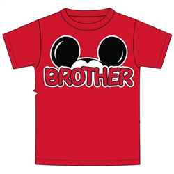 Toddler Brother Family Tee, Red