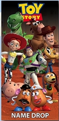 Toy Story Gang Buzz, Woody, Potato Head, Slinky Dog & More Beach Towel