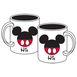 Mickey "His" 11oz Mug, White