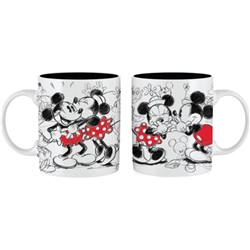 11oz Flat Mug Kissy Minnie Mickey