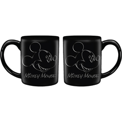 Mickey 3D 14oz Relief Mug, Black