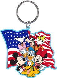 Amerikey Mickey Minnie Daisy Goofy Pluto Lasercut Keychain