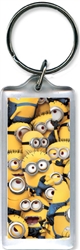 Minion Crowd Lucite Keychain