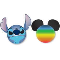 Stitch Face and Mickey Rainbow Antenna Topper