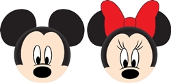 Mickey Mouse and Minnie Mouse Faces Antenna Toppers