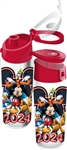 Flip Top Bottle 2024 Brite Ears Mickey Goofy Donald Pluto, Red Top