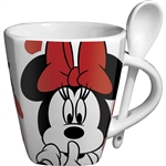 Minnie Mouse Time Out Mug with Spoon, White