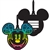 Radical Mickey Rainbow Luggage Tag