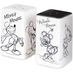 Mickey Minnie Sketch Couple S&P Shaker