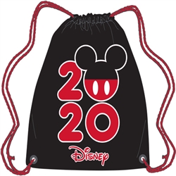 Dated 2020 Mickey Pop String Tote, Black