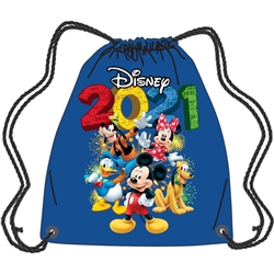 Tote Bag 2021 Fun Mickey Minnie Friends Donald Goofy Pluto, Blue