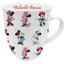 Minnie Through the Years Ceramic Bullet Mug, Multicolored