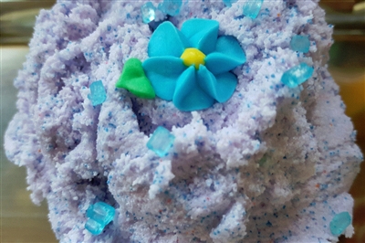 4 ounce Blueberry Lavender Sugar Cake Mango Butter Sugar Scrub