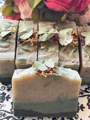 Eucalyptus Mint Almond & Oat Milk Cold Process Soap