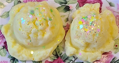 Lemongrass Sorbet Ice Cream Shaped Tarts