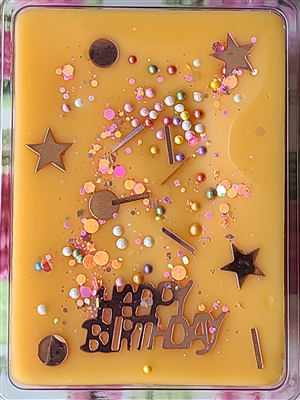 Orange Birthday Cake Wax Tart