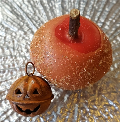 Rustic Pumpkin Candy Apple Shaped Wax Tart Gift