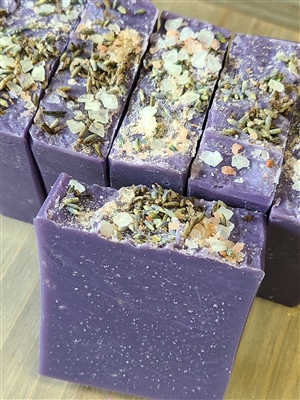 Salted Lavender Cold Process Soap