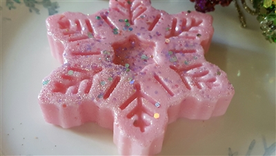 Sleepy Snowflake Shaped Wax Tart