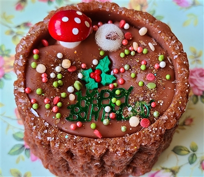 Yule Log Birthday Cake Shaped Wax Tart