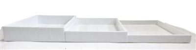 White Stackable Tray 1.5 Inch