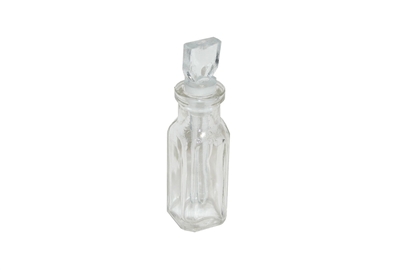 Glass Acid Bottle square edged holds 1/2 ounce